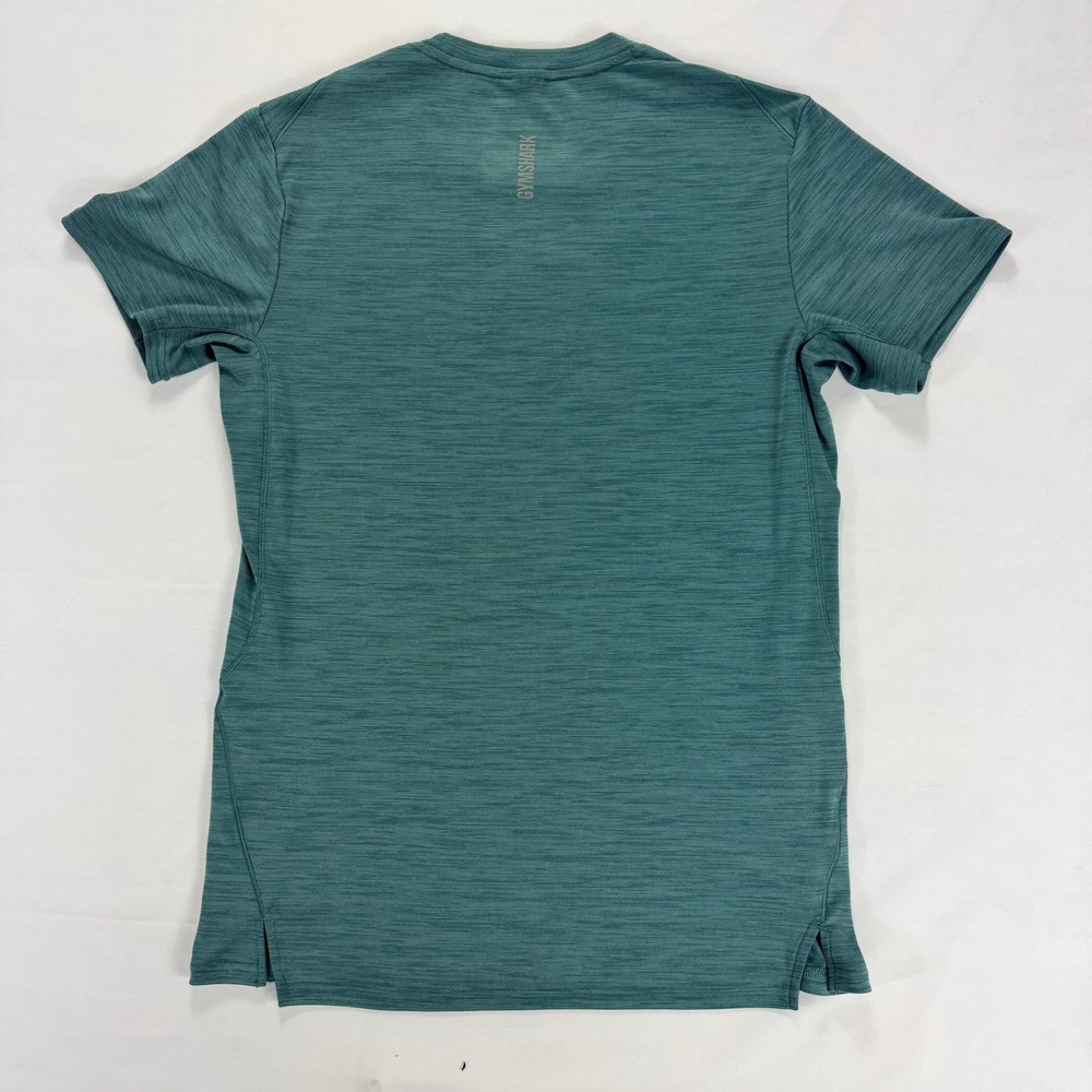 Gymshark Mens‎ Seamless T Shirt Short Sleeve Athletic Gym Workout Green Size S - Picture 2 of 9